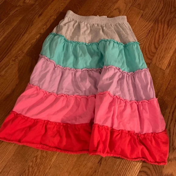 Garnet Hill Kids Tiered Colorful Skirt Size 6 - Picture 6 of 6